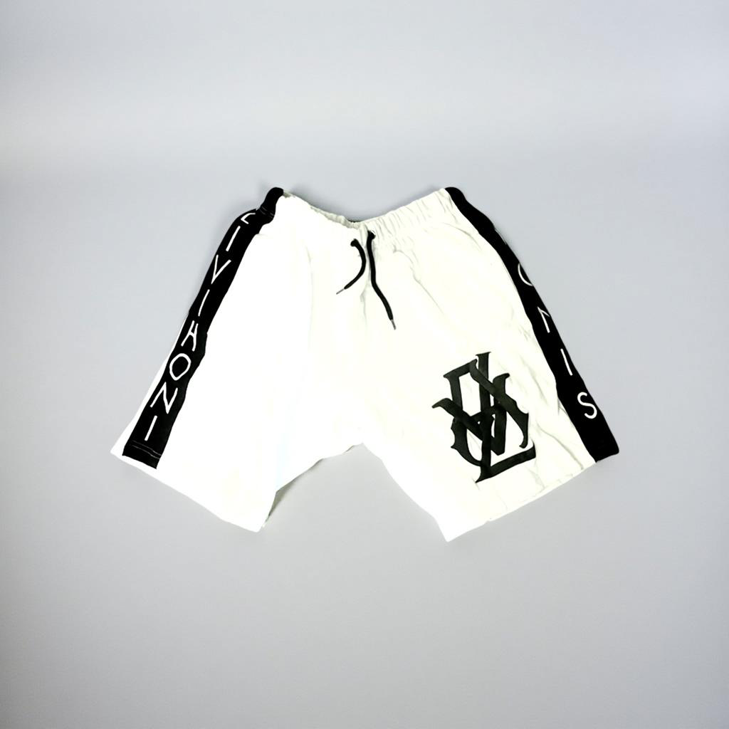 Unisex White/Black LVA shorts